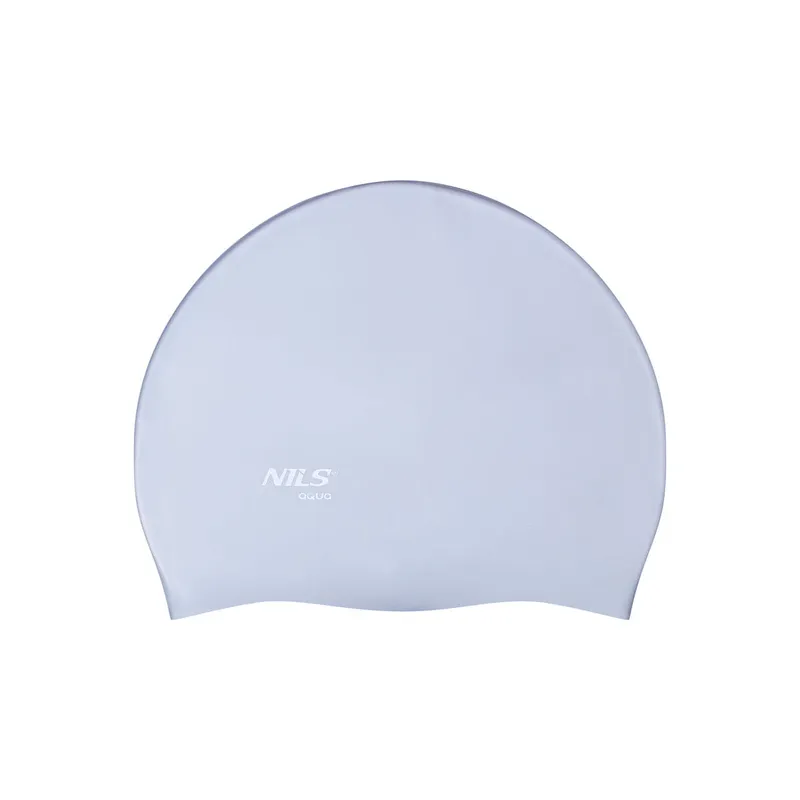 Nqc Jednokolorowy SL01 Czepek Silikonowy NILS Aqua - Szary