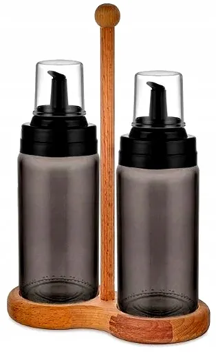 Kpl. Pojemników Oliwa & Ocet 2X 245 ml. Exclusive Black Pearl