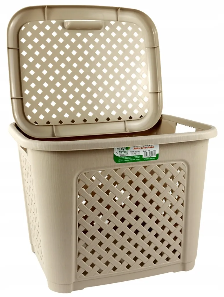 Kosz RATTAN 19l 28x36x28cm - Beżowy
