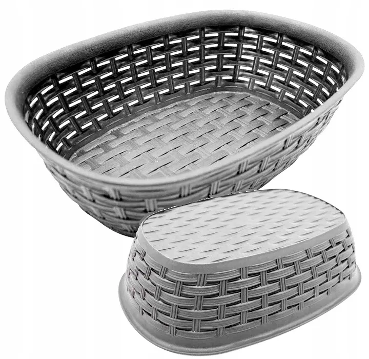 Koszyk 2 Lt RATTAN - Popiel 255x170x73 mm