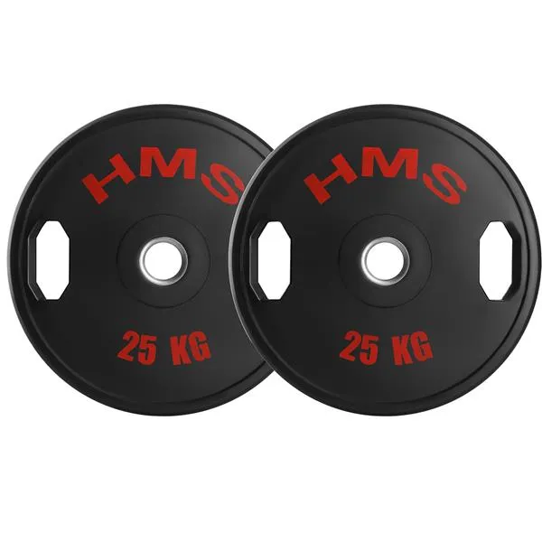 TOG25 2 x 25 kg Talerz Olimpijski Ogumowany 2 x 25 kg Hms