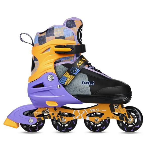 NA13810 Łyżworolki Twist Rozm. S(31-34) NILS Extreme - Żółte