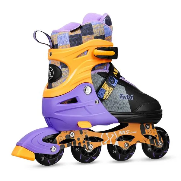 NA13810 Łyżworolki Twist Rozm. S(31-34) NILS Extreme - Żółte