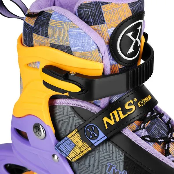 NA13810 Łyżworolki Twist Rozm. S(31-34) NILS Extreme - Żółte