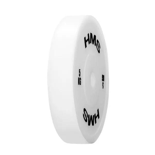 TPP05 White Talerz Olimpijski PE 2 x 5.0 kg Hms