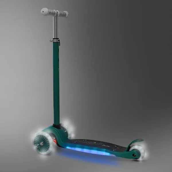 HLB1310 LED Hulajnoga Dziecięca NILS Fun - Zielona