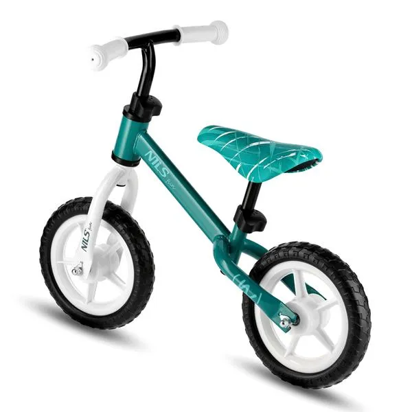 RB134 Rowerek Biegowy Koła 10'' NILS Fun - Zielony