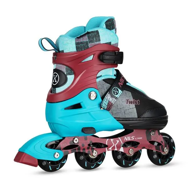 NA13810 Łyżworolki Twist Niebieskie Rozm. L(39-42) NILS Extreme