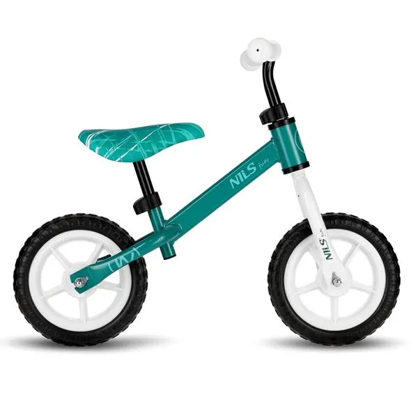 RB134 Rowerek Biegowy Koła 10'' NILS Fun - Zielony