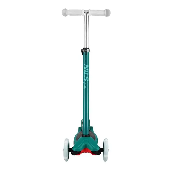 HLB1310 LED Hulajnoga Dziecięca NILS Fun - Zielona