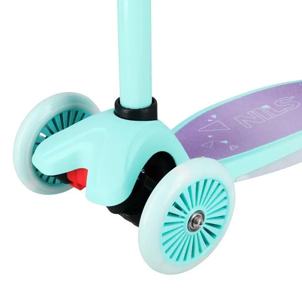 HLB1310 LED Hulajnoga Dziecięca NILS Fun - Fioletowa