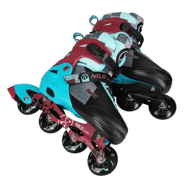 NA13810 Łyżworolki Twist Niebieskie Rozm. L(39-42) NILS Extreme