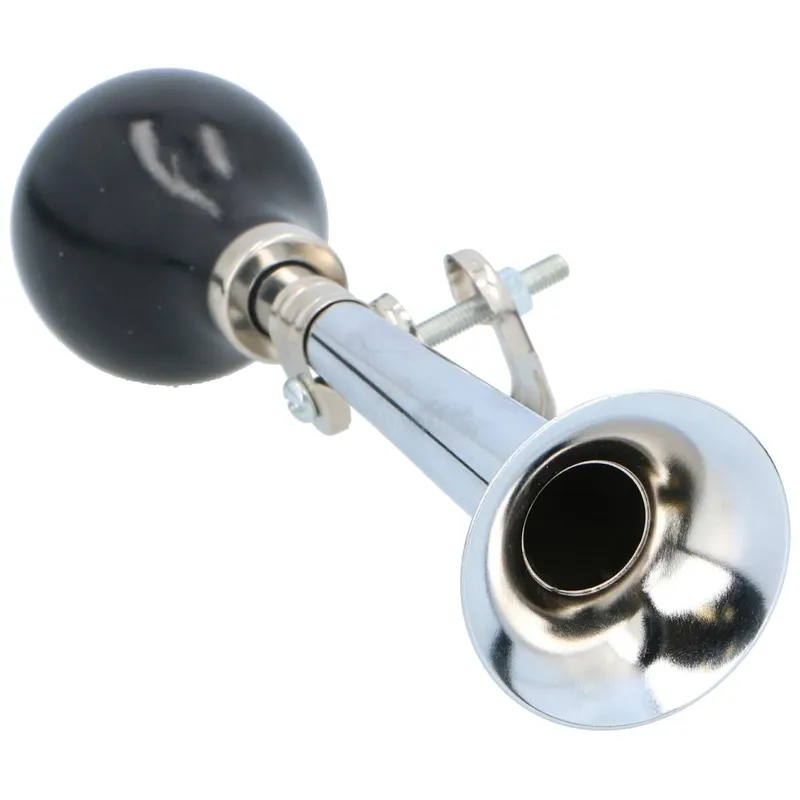 Trąbka Klakson Rowerowy Chrom 21cm Dunlop
