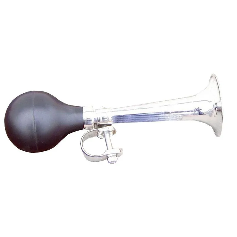 Trąbka Klakson Rowerowy Chrom 21cm Dunlop