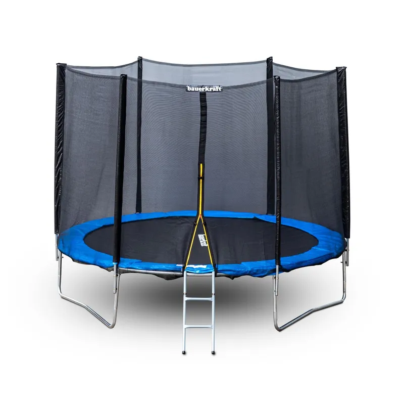 Trampolina Ogrodowa Z Siatką Zewnętrzną 10ft Traken 304 cm