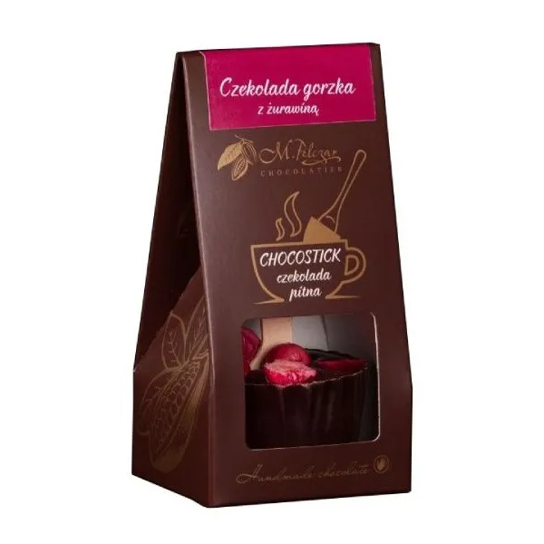 Chocostick M.PELCZAR CHOCOLATIER - Czekolada Gorzka Z Nutą Żurawiny 60g