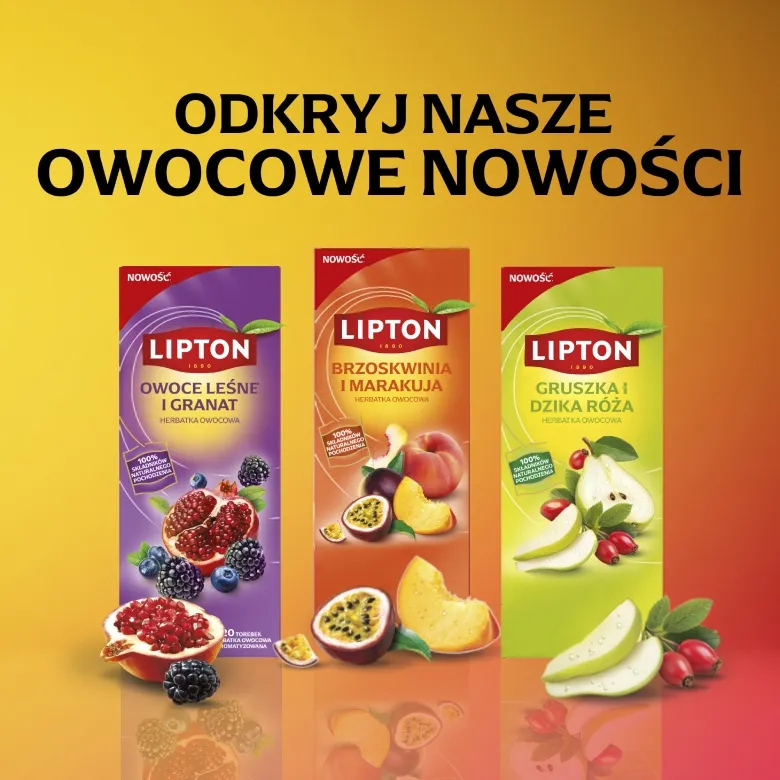 Herbata Owocowa LIPTON Owoce Leśne I Granat 20 Torebek