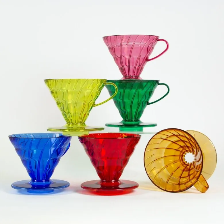 Plastikowy Drip HARIO V60-02 Desert Red - Czerwony