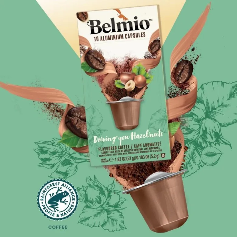 Kapsułki Do Nespresso BELMIO Driving You Hazel'nuts 10 Sztuk