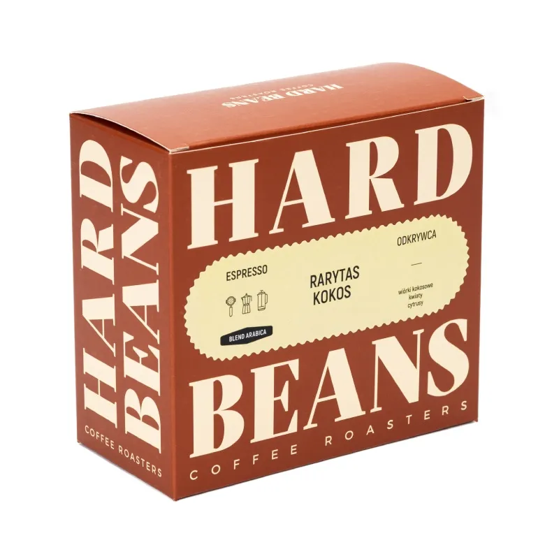Kawa Ziarnista HARD BEANS Rarytas Kokos Espresso 250g