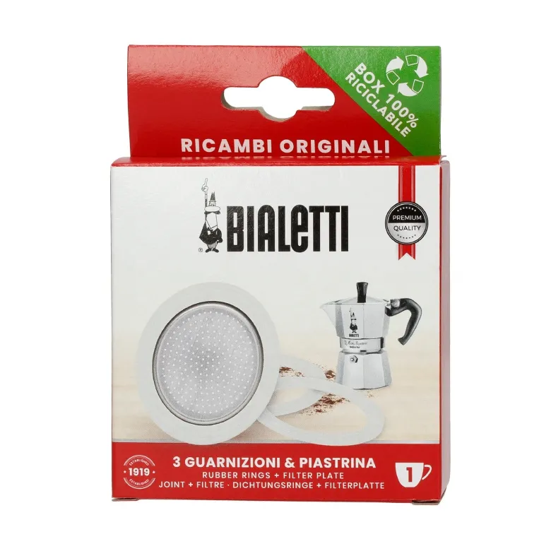 Uszczelki BIALETTI Do Kawiarek Aluminiowych 1 Filiżanka (3 Szt.)