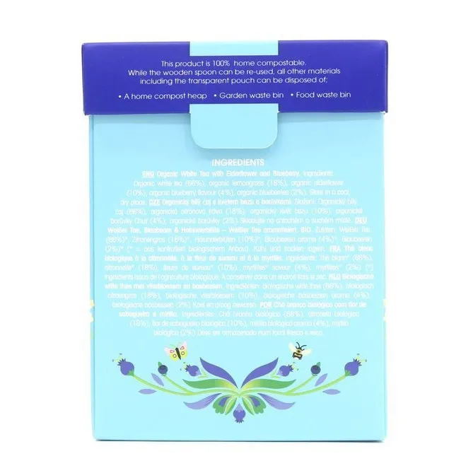 Herbata ENGLISH TEA SHOP White TEA Blueberry & Elderflower 80g - Biała