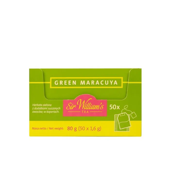 Herbata SIR Williams Tea Green Maracuja 50x1,6g - Zielona