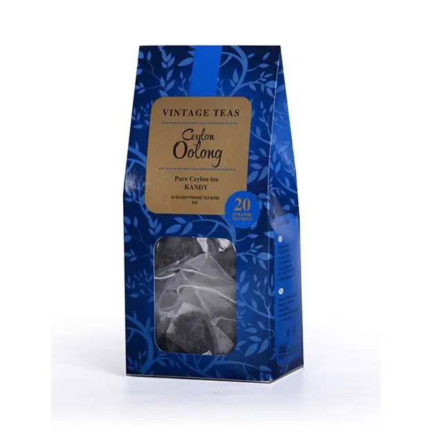 Herbata VINTAGE TEAS Ceylon Oolong 20x2,5g - Niebieska