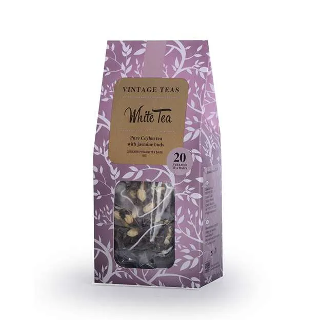 Herbata VINTAGE TEAS White Tea Jasmine 20x2,5g - Biała