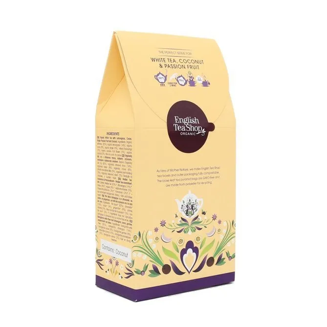 Herbata ENGLISH TEA SHOP White TEA Coconut & Passion Fruit 15x2g - Biała