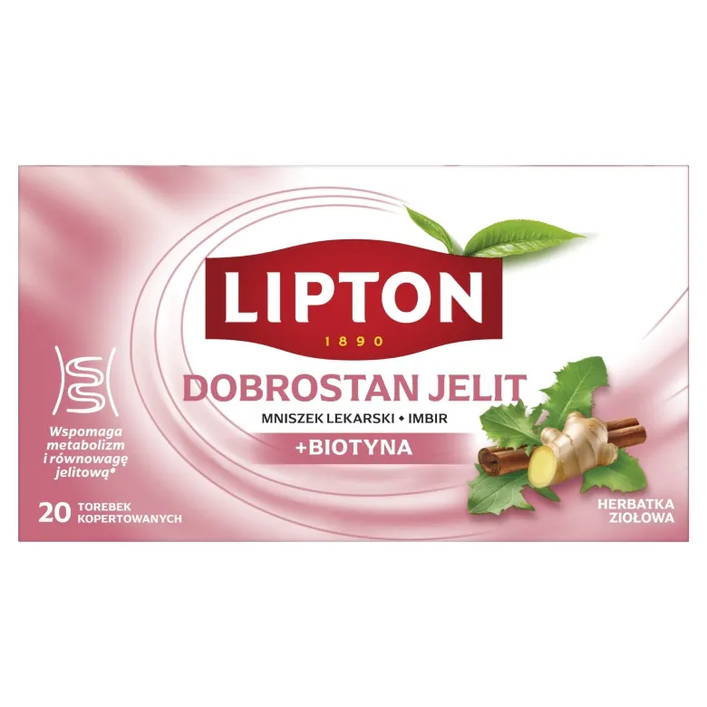 Herbatka Ziołowa LIPTON Dobrostan Jelit 17x1,7g