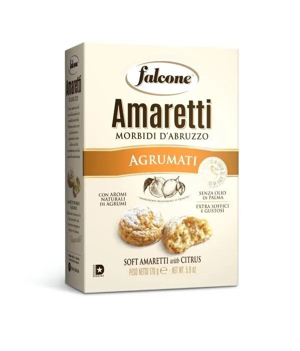 Ciastka Amaretti Morbidi Agrumati FALCONE 170g - Cytrusowe