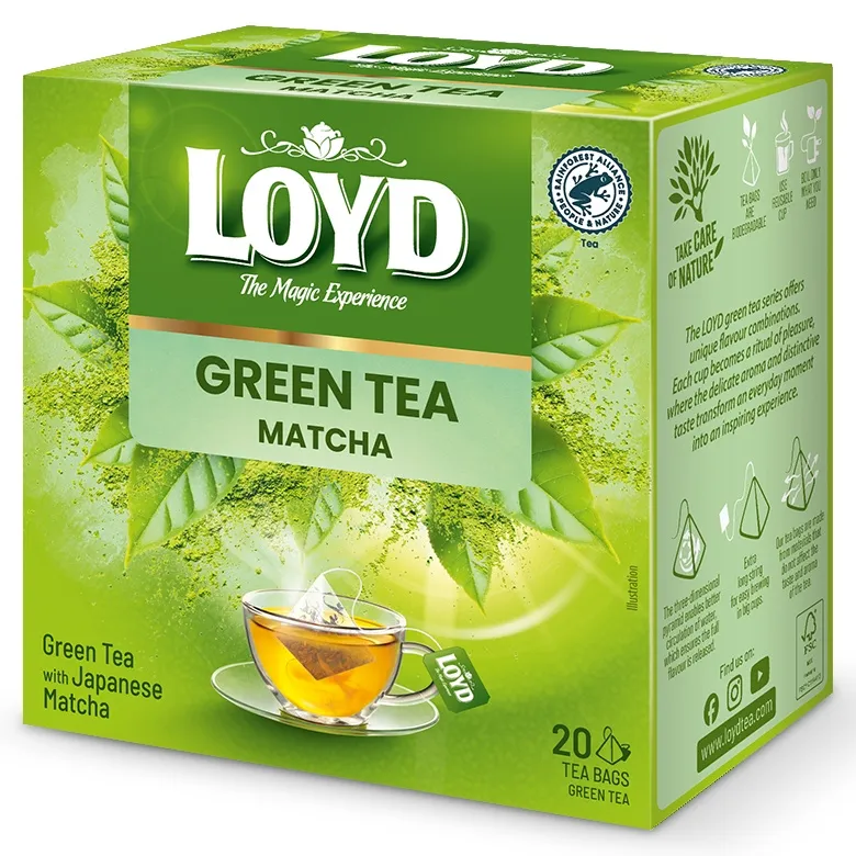 Herbata LOYD Green Matcha 20x1,5g - Zielona