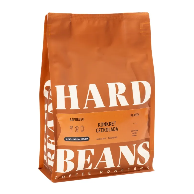Kawa Ziarnista HARD BEANS Konkret Czekolada Espresso 1kg