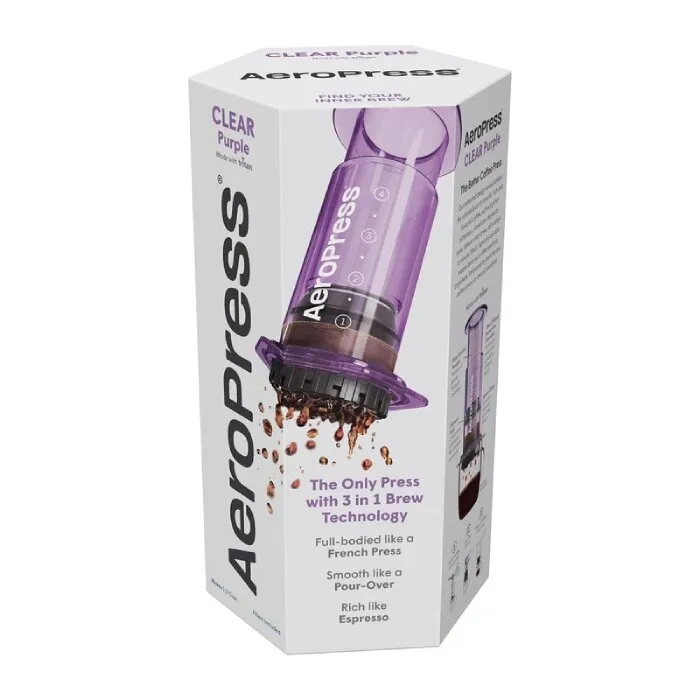 Zaparzacz Do Kawy AEROPRESS Clear - Fioletowy