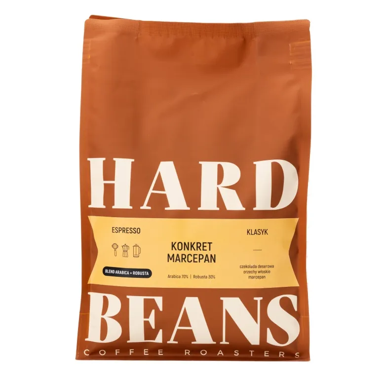 Kawa Ziarnista HARD BEANS Konkret Marcepan Espresso 1kg
