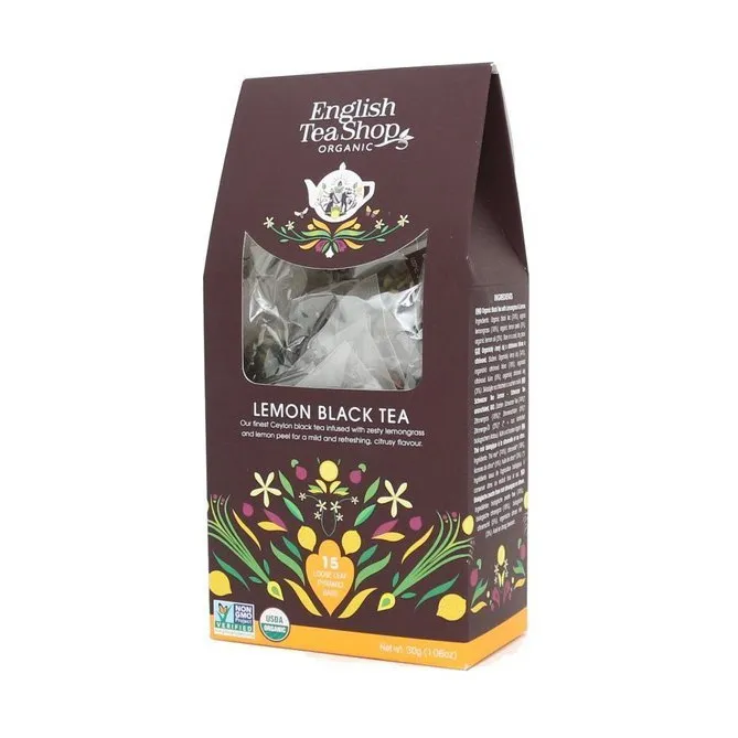 Herbata ENGLISH TEA SHOP Lemon Black TEA 15x2g - Czarna
