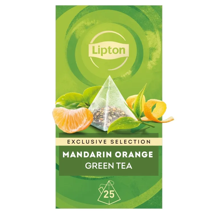 Herbata LIPTON Exclusive Selection Green Tea Mandarin Orange 25x1,8g - Zielona
