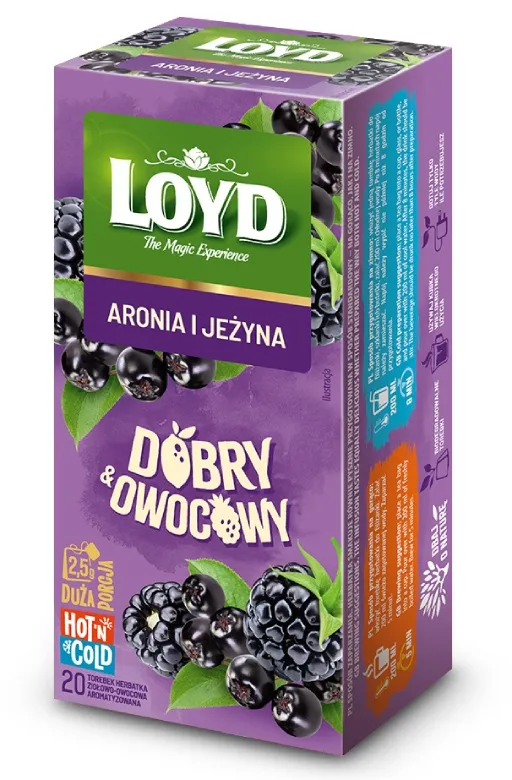 Herbata Owocowa LOYD Dobry Owocowy - Aronia I Jeżyna 20x2,5g