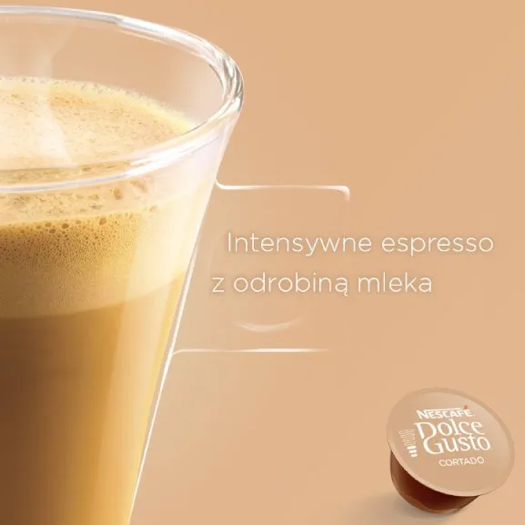 Kapsułki Nescafé Dolce Gusto Cortado Espresso Macchiato 16 Sztuk