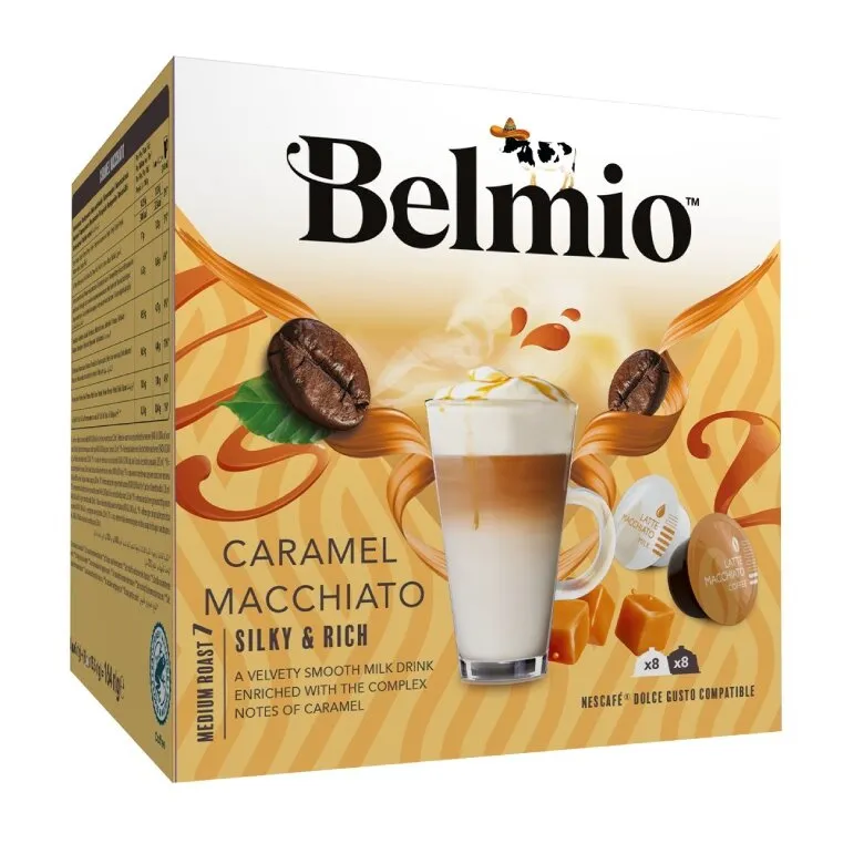 Kapsułki Do Dolce Gusto Zamienniki BELMIO Caramel Macchiato 16 Sztuk