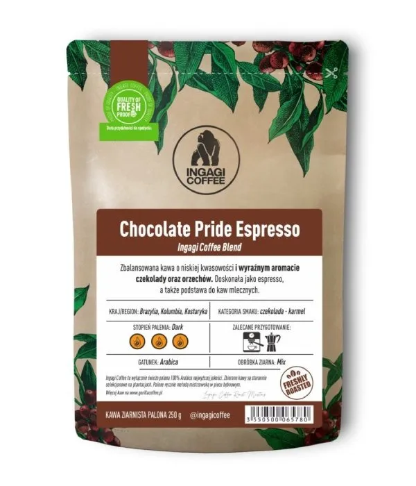 Kawa Ziarnista INGAGI COFFEE Chocolate Pride Espresso 250g