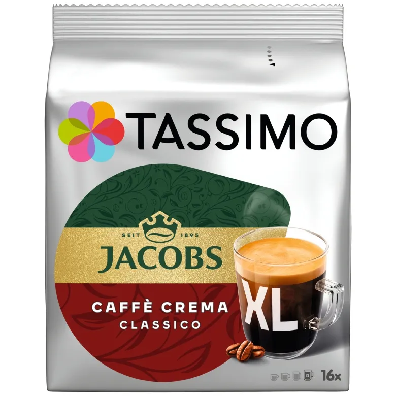 Kapsułki Tassimo JACOBS Caffe Crema Classico XL 16 szt