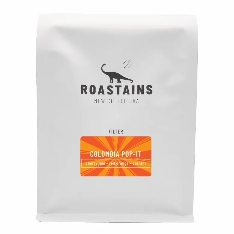 Kawa Ziarnista ROASTAINS Kolumbia Pop-It FILTR 250g