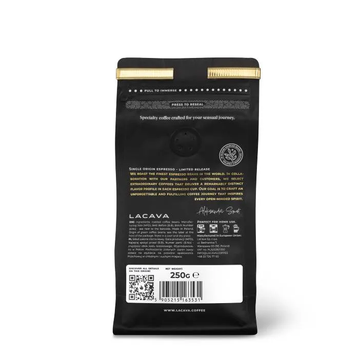 Kawa Ziarnista LACAVA Colombia El Indio Espresso 250g