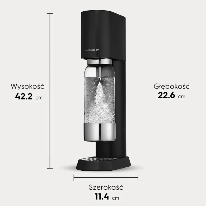 Saturator Do Wody Gazowanej SODASTREAM Enso Black - Czarny