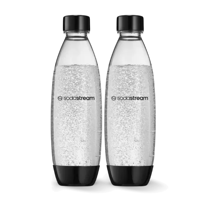 Butelki Na Wodę SODASTREAM Fuse 1l - Czarne Dwupak