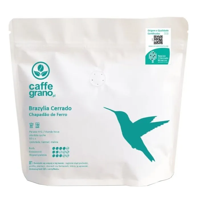 Kawa Ziarnista CAFFE GRANO Brazylia Cerrado Chapadao De Ferro Espresso 250g