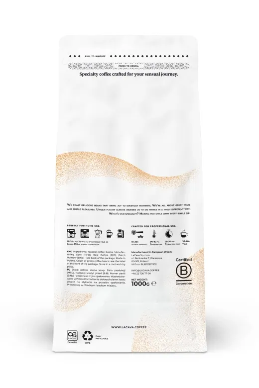 Kawa Ziarnista LACAVA Milk & Butter 1kg