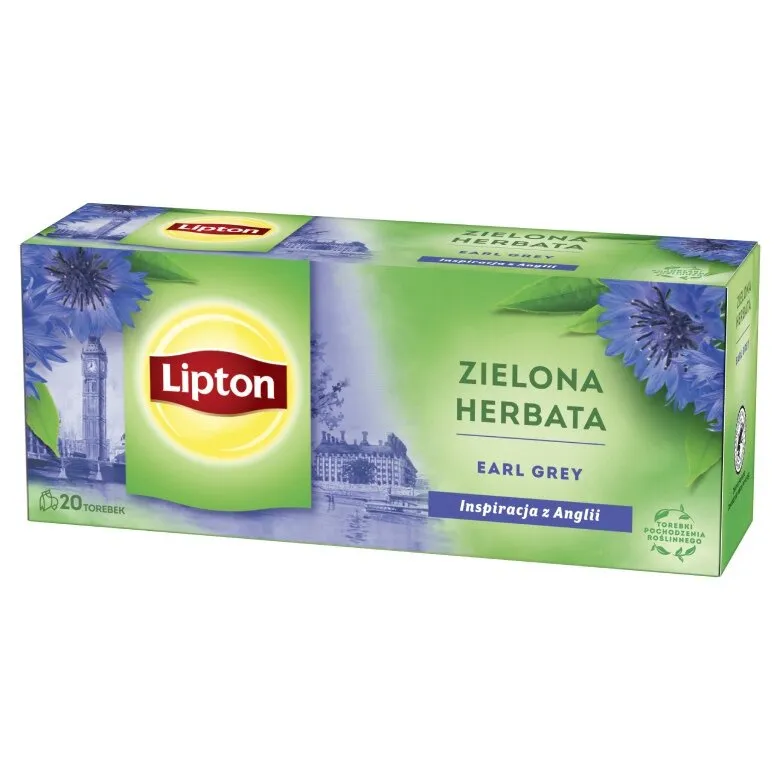 Herbata LIPTON Earl Grey 20x1,6g - Zielona